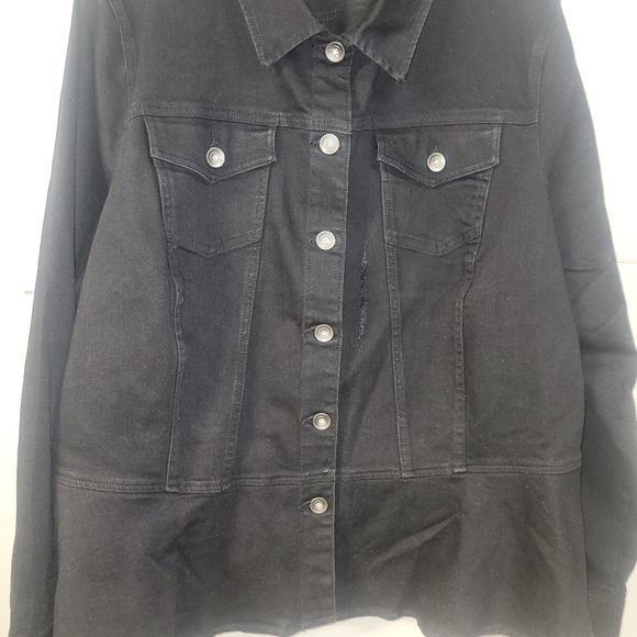 Susan Graver Jean Jacket - Picture 3 of 6